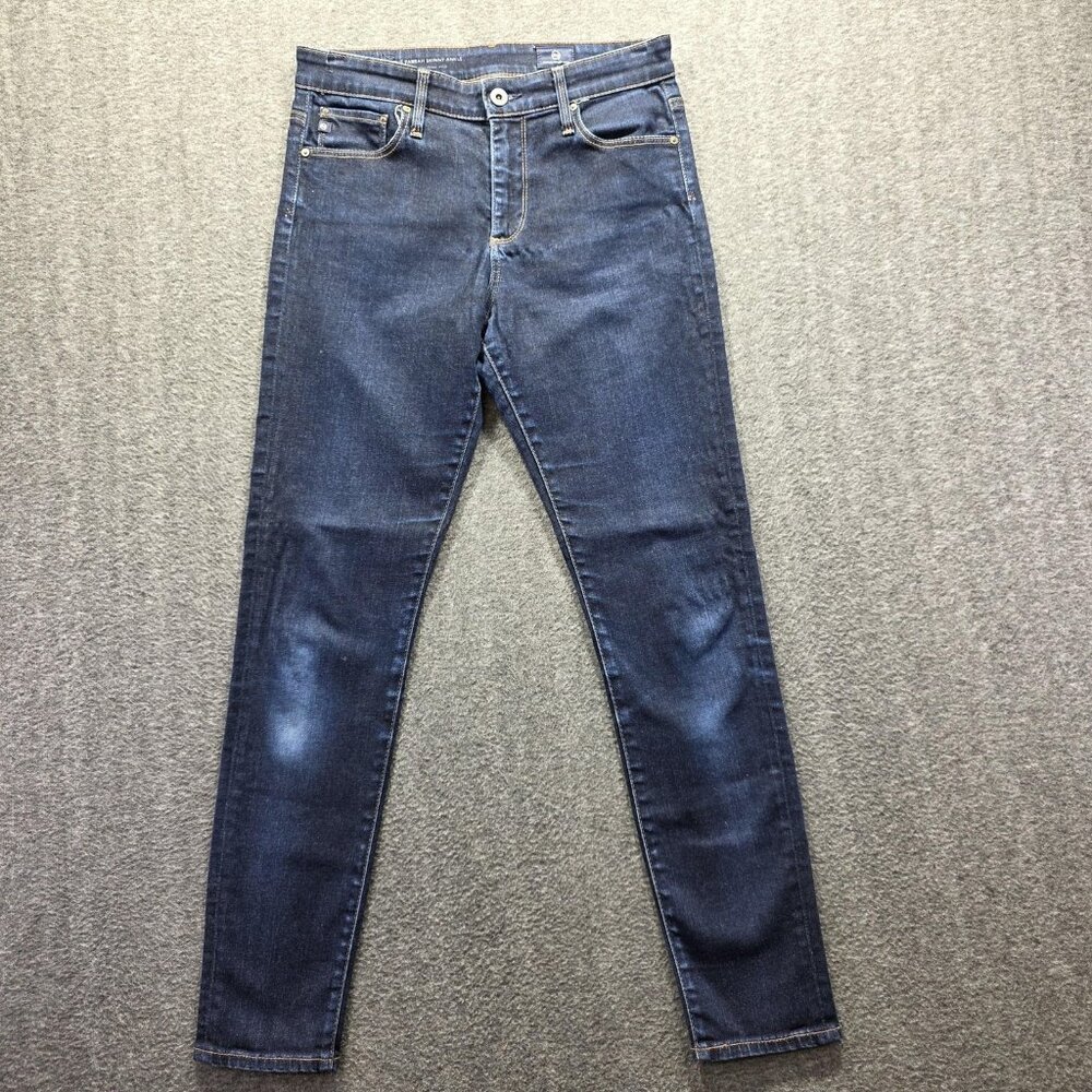 AG Adriano Goldschmied Farrah Skinny Ankle Jeans Womens 27R Blue Denim High Rise